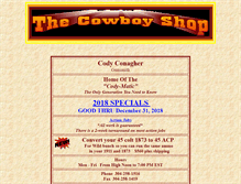 Tablet Screenshot of codyscowboyshop.com